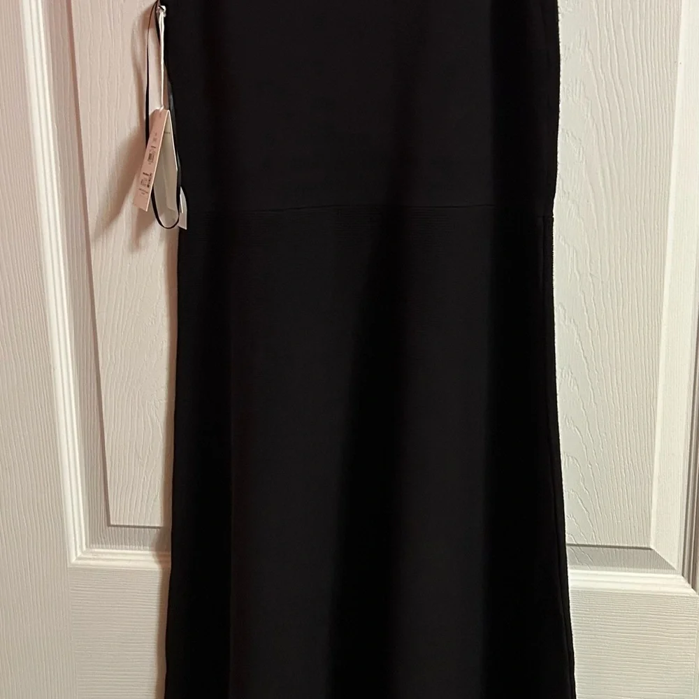 Free Assembly Elegant Black Sleeveless Dress with Floral Accents - Picture 7 of 15